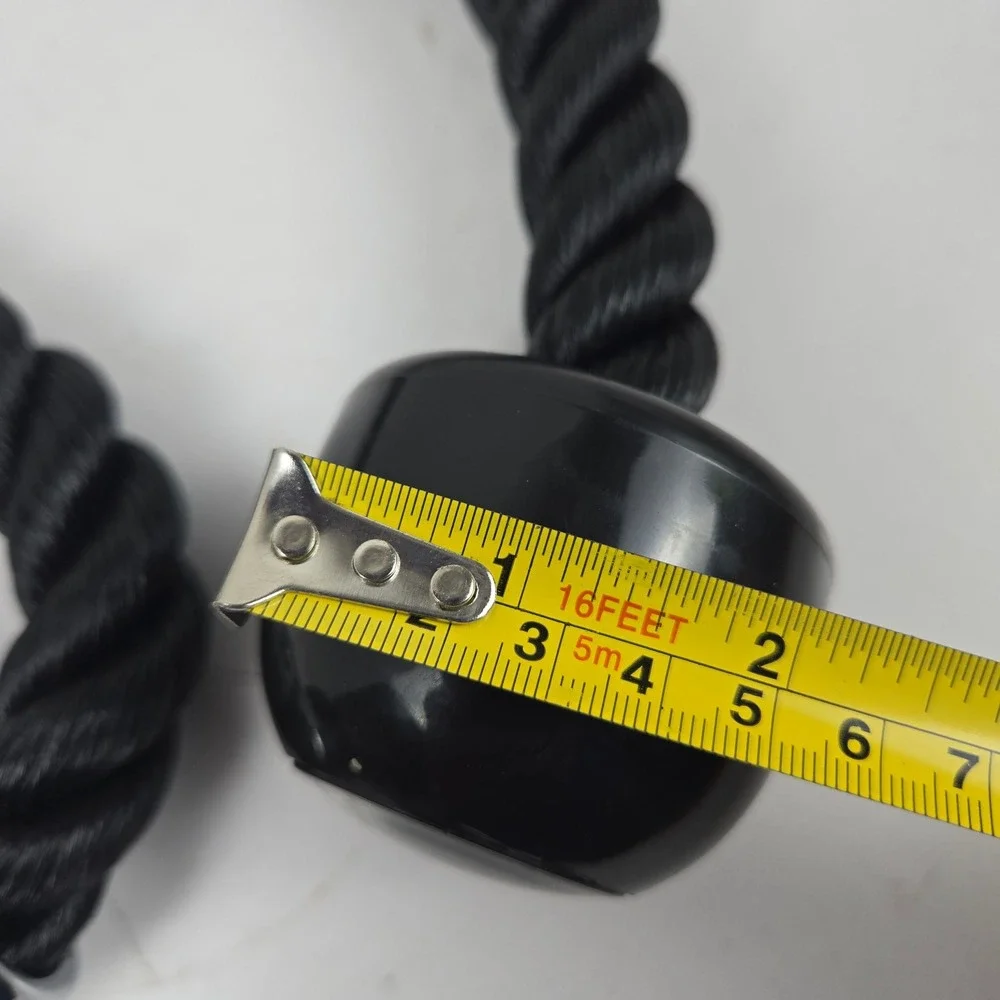 Heavy Duty 34 Inch Tricep Rope Cable Attachment Black Braided Gym Pulley NWOT